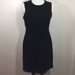Lands End stretch cotton knit dress with pockets